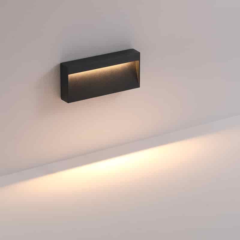 black light for garden steps mounted on a white wall 