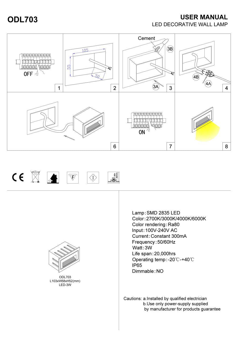 black low level wall light installation guide