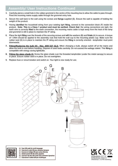stainless steel exterior lantern wall light installation guide