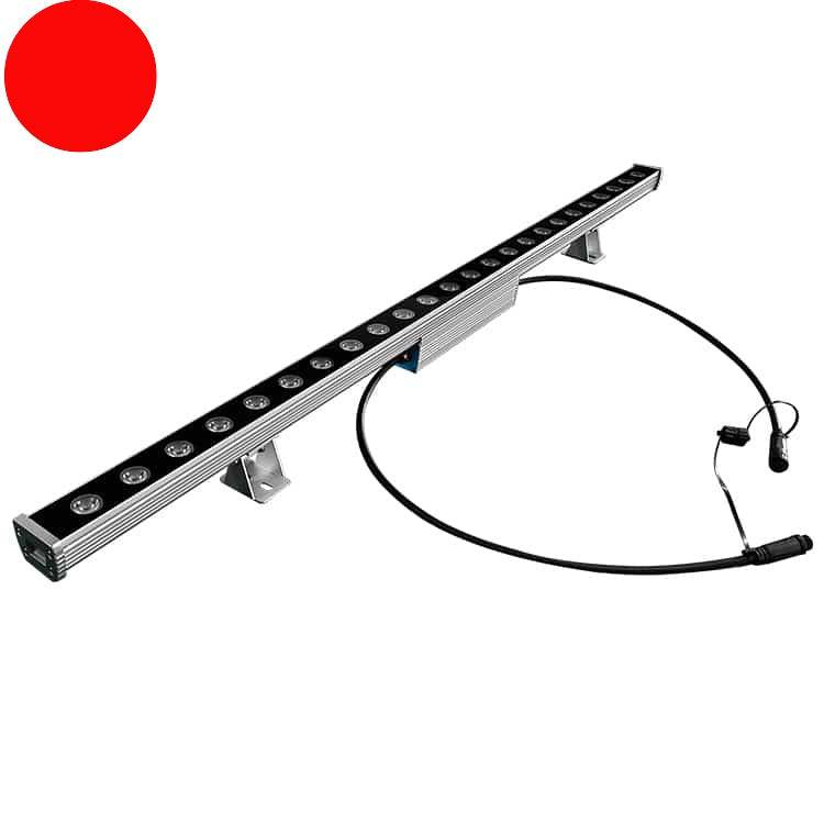 24 Watt 1000mm Red Outdoor Wall Grazer Light - Ultra Beam Lighting Ltd