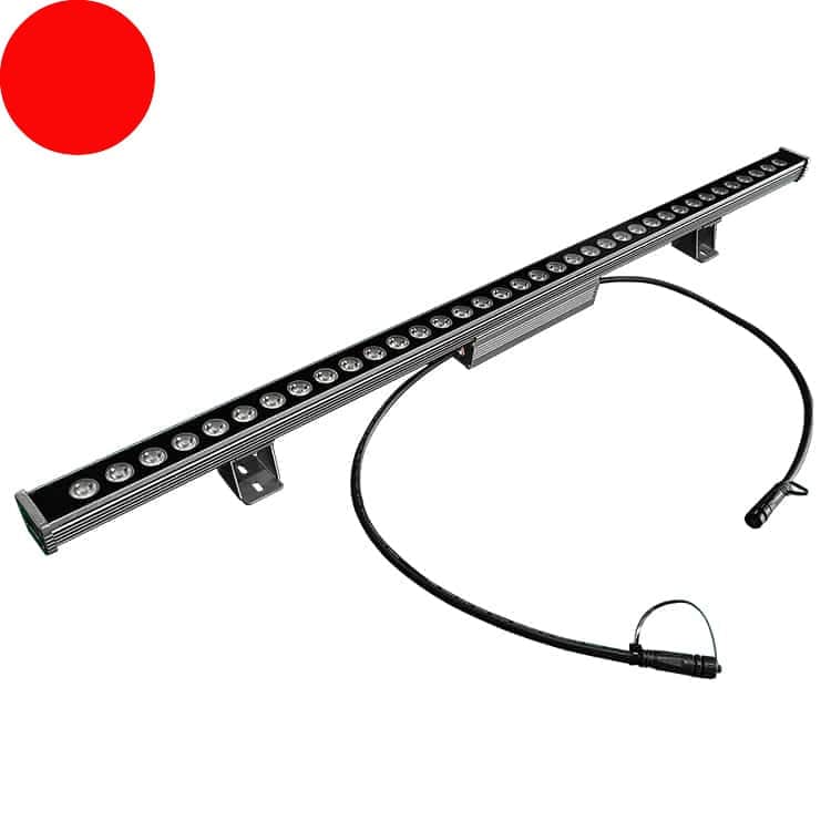 36 Watt 1000mm Red Linear Wall Grazer - Ultra Beam Lighting Ltd