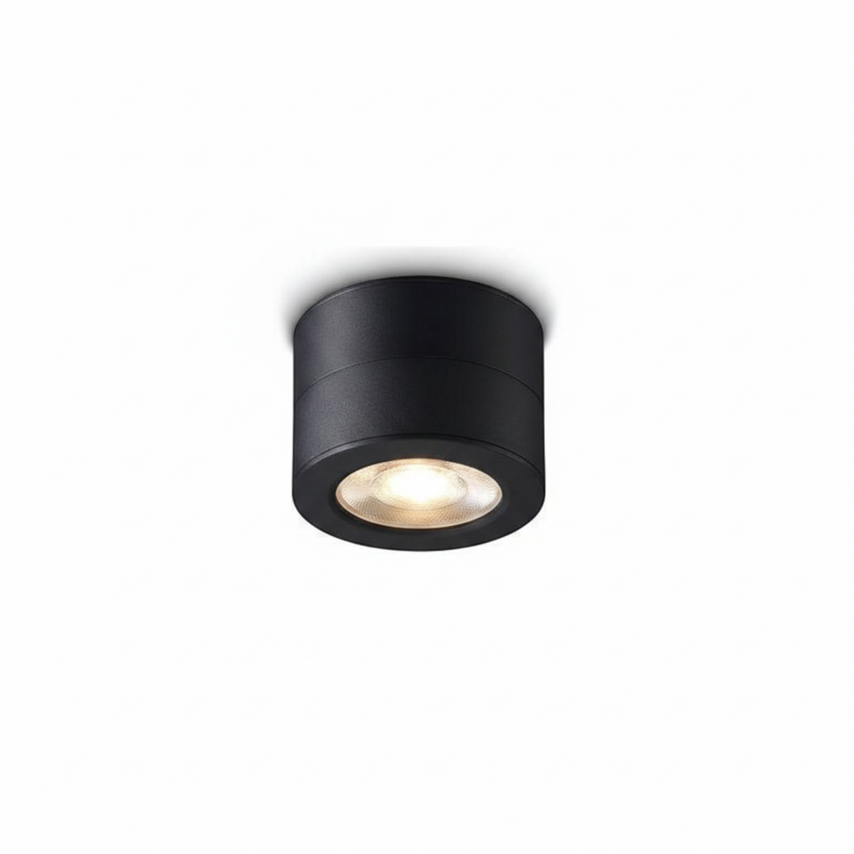 Ultra Beam Lighting Ltd 12 watt black adjustable LED ceiling spotlight with dual-ring design for directional lighting