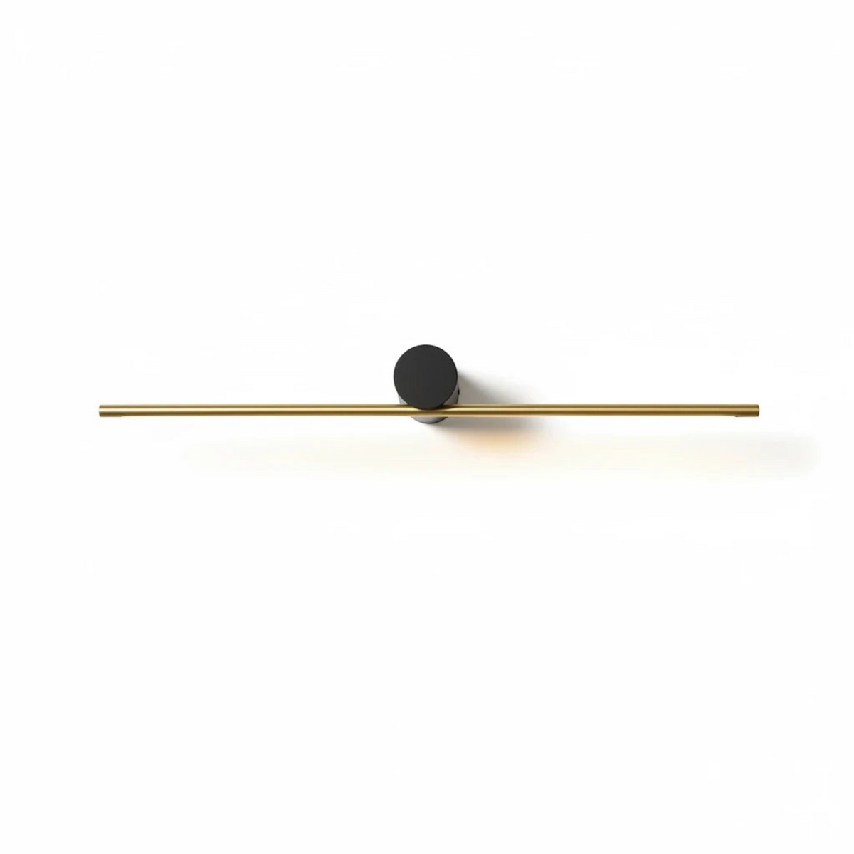 Ultra Beam Lighting Ltd 600mm LED picture light in black and gold, featuring a sleek horizontal bar design.