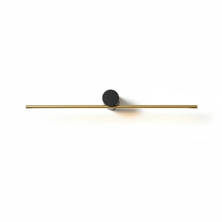 Ultra Beam Lighting Ltd 600mm LED picture light in black and gold, featuring a sleek horizontal bar design.