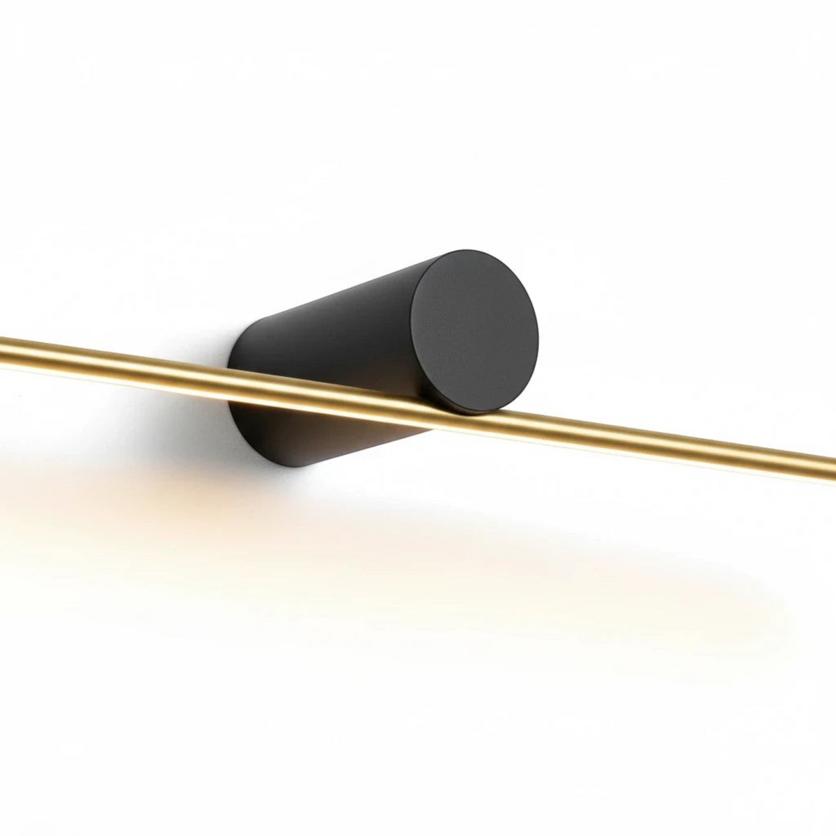 Ultra Beam Lighting Ltd 600mm black and gold LED picture light fixture for illuminating artwork