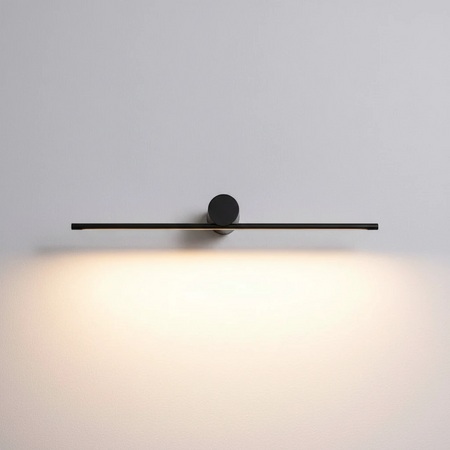 Ultra Beam Lighting Ltd 600mm matte black LED picture light with a minimalist horizontal bar design.
