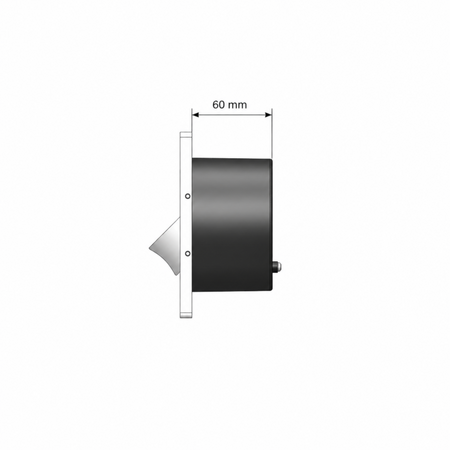 Ultra Beam Lighting Ltd square white recessed LED reading light with 60mm depth profile for headboard installation