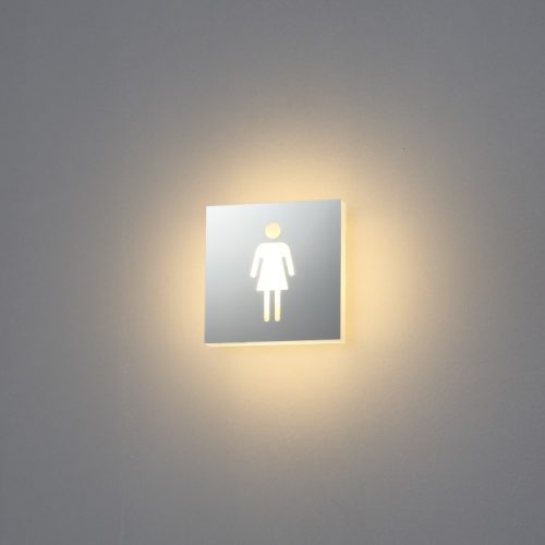 4 watt illuminated female LED washroom sign