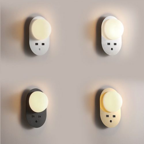 LWA448 4 watt wall mounted hotel reading lights with USB ports