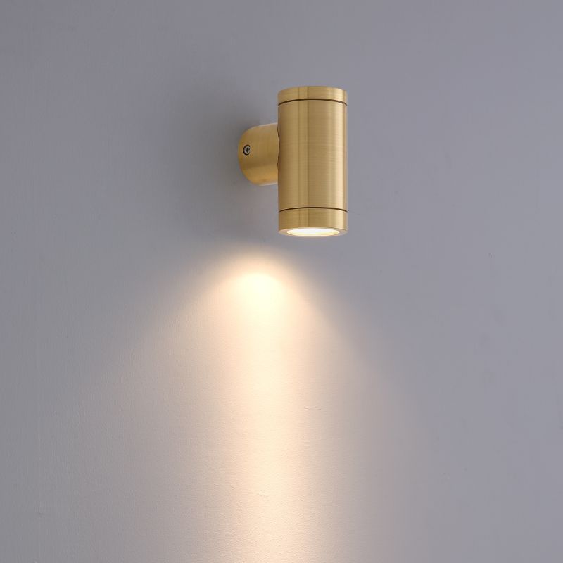 3 Watt Brass Outdoor Led Wall Light, Brass Exterior Light Fixtures