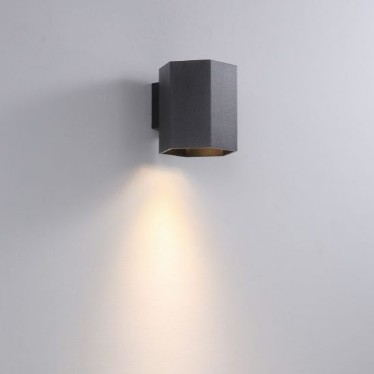 LWA387-BK 5 watt black finish interior LED wall light