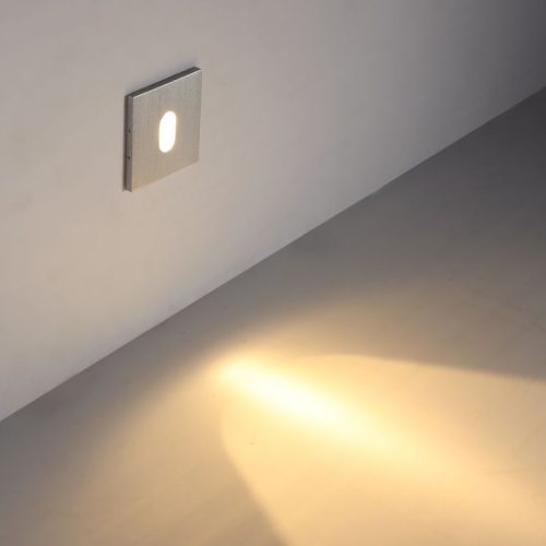LSL011 Square 1 Watt Recessed Interior LED Wall Light