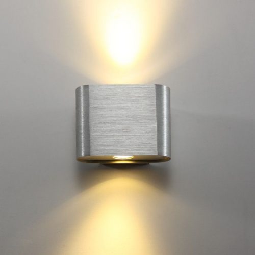 Beam Single 2 Watt Brushed Aluminium Interior LED Wall Light