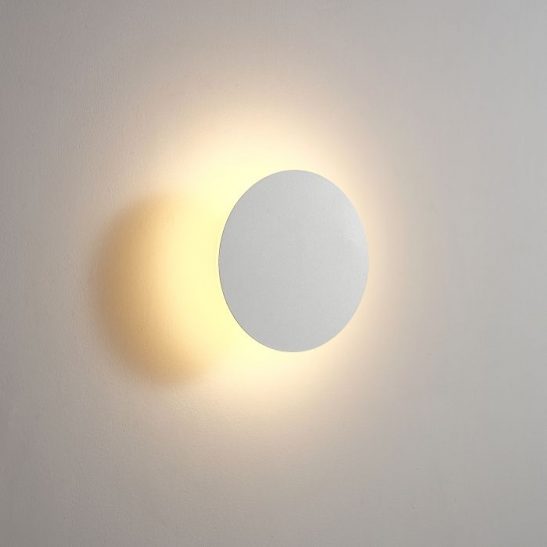 LWA431-WT 6 watt round white bathroom wall light