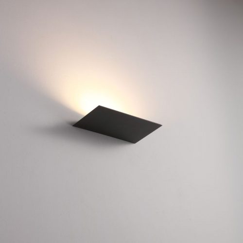 LWA438-BK 12 watt black interior LED wall washer light