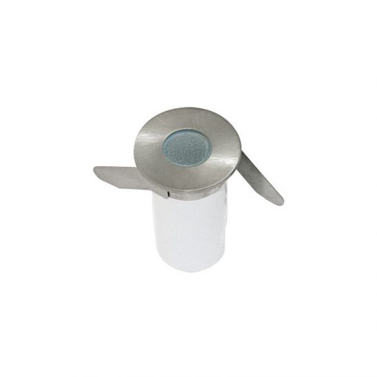 Button frosted 3 watt IP65 rated LED downlight or plinth light