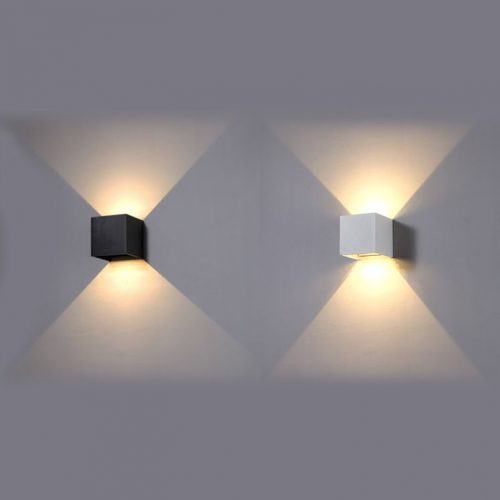 LWA288 6 watt square outside LED wall light -up and down exterior wall washer