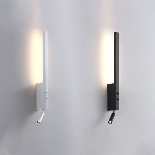 LWA474 Wall mounted bedside light with separate LED reading light