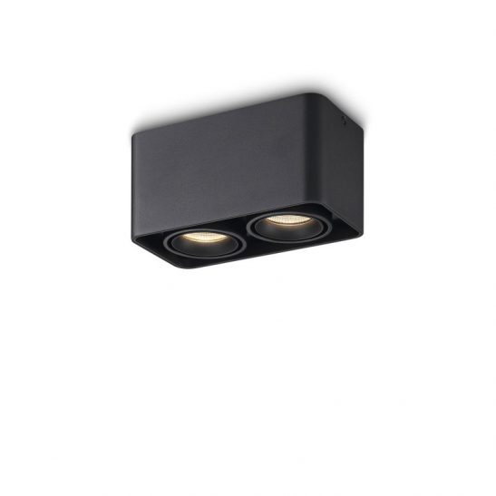 LBL709-BK 18 watt black twin surface mounted downlight