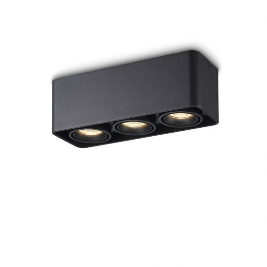 LBL710-BK 27 watt black triple surface mounted LED downlight