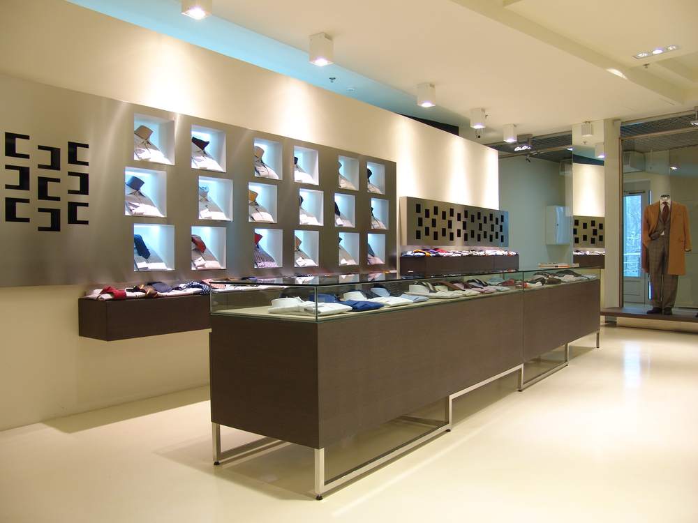 retail store with LED lighting 