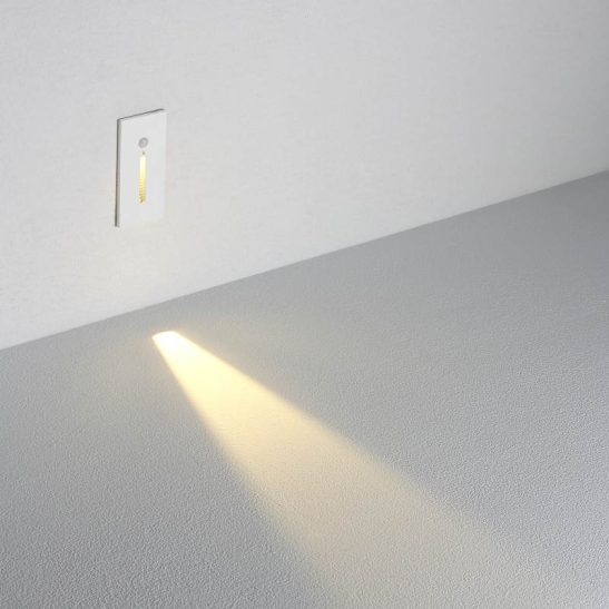 LSL711-WT 3 watt white wall light with movement sensor