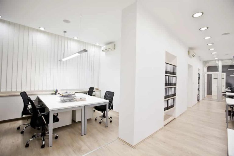 modern office meeting room with LED lighting