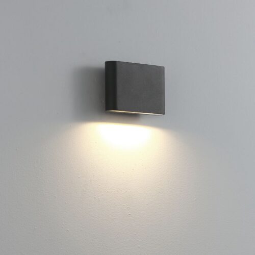 LWA454-BK 6 watt black IP65 rated bathroom wall downlight