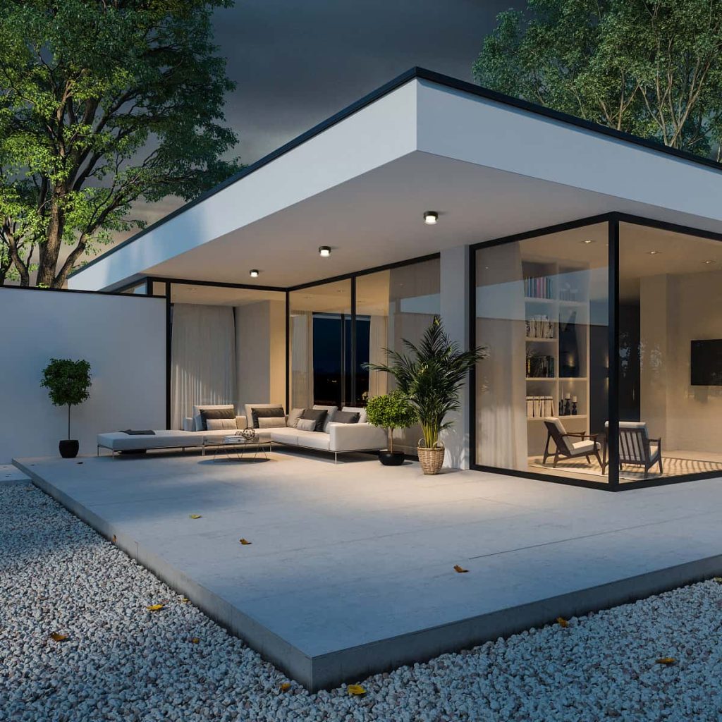 LBL298-BK surface mounted outdoor LED ceiling light