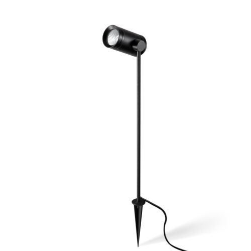 LFL027-IN220 6 watt round black tall LED spike light