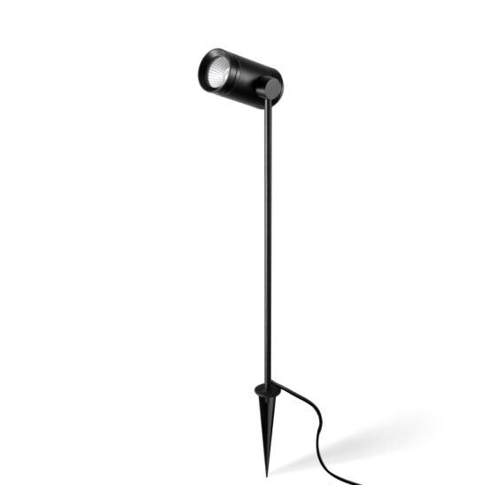 LFL027-IN220 6 watt round black tall LED spike light