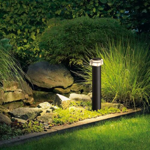 LFL070 9 watt black LED garden bollard light