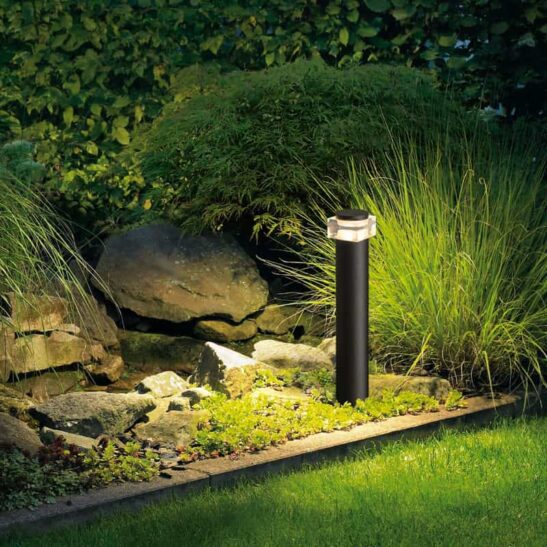 LFL070 9 watt black LED garden bollard light