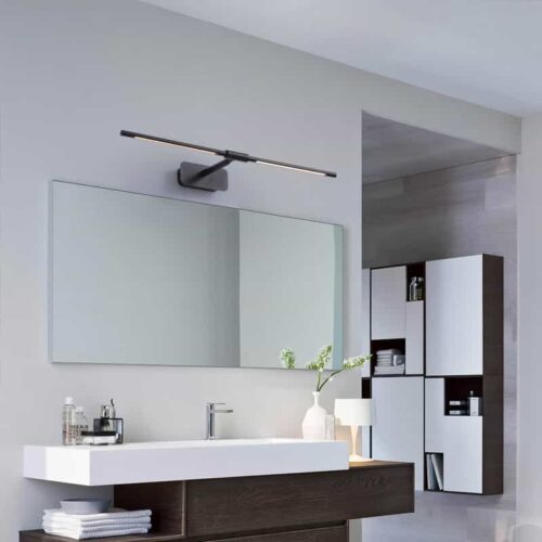 LWA506-BK-s 6 watt black bathroom over mirror light