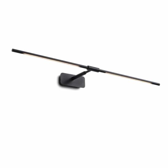 LWA508-BK 8 watt black over mirror bathroom wall light