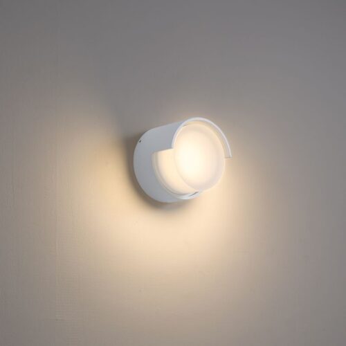 LWA382-WT 4 watt round white bathroom wall lamp