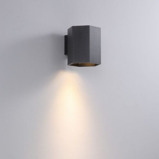 LWA387-BK 5 watt black dimmable indoor wall wash downlight